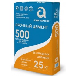 Цемент I 42,5Н М-500 25кг  (ГОСТ31108-2016) г. Никольск