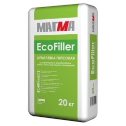 Гипсовая шпатлевка "EcoFiller" (20 кг) МАГМА